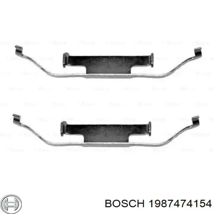 Juego de resortes de sujeción de pastillas de freno traseras Bosch 1987474154 precio, desde 8,05 EUR