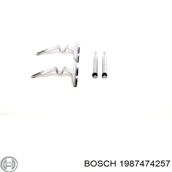 1987474257 Bosch juego de reparación, pastillas de frenos