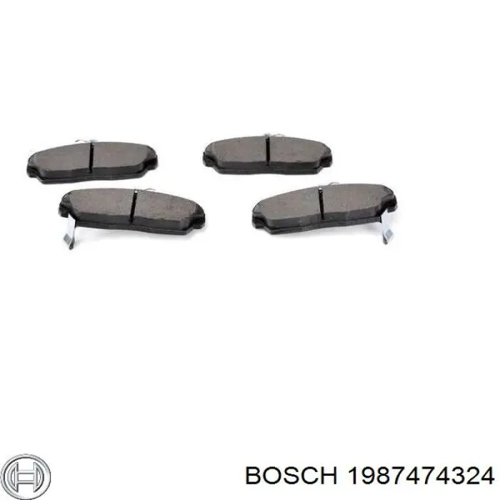 1987474324 Bosch conjunto de muelles almohadilla discos delanteros
