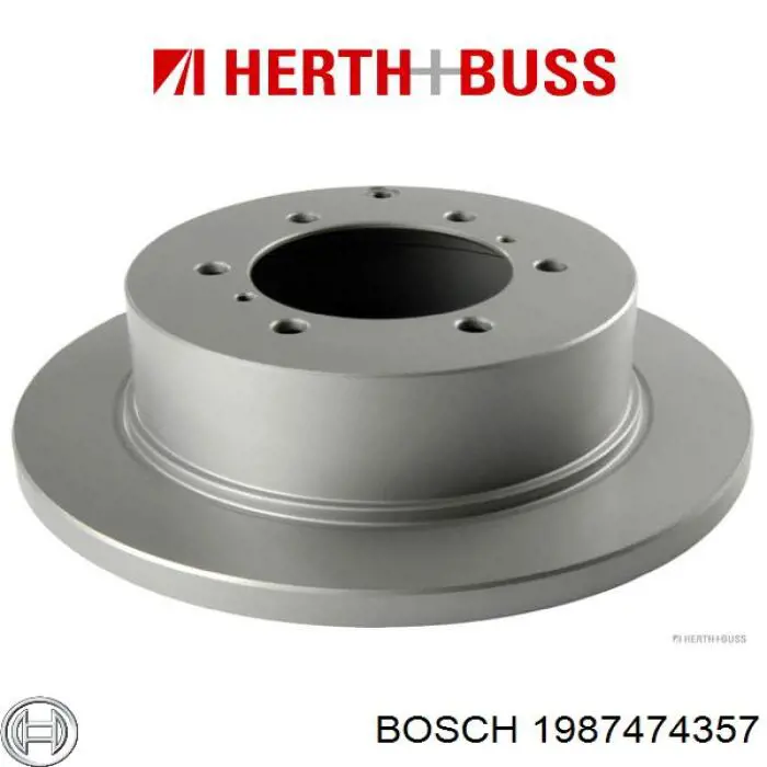 1987474357 Bosch pastillas de freno traseras