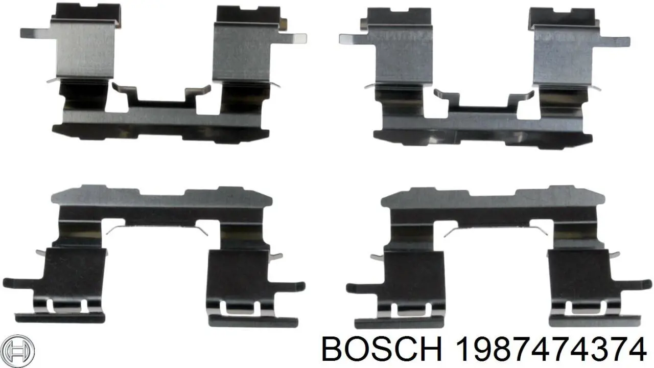 1987474374 Bosch conjunto de muelles almohadilla discos delanteros