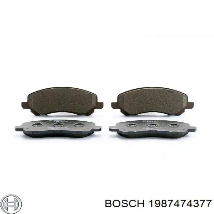 Comprar 1987474377 Bosch Chapa antirruido de fijación de la pastilla de freno delantera