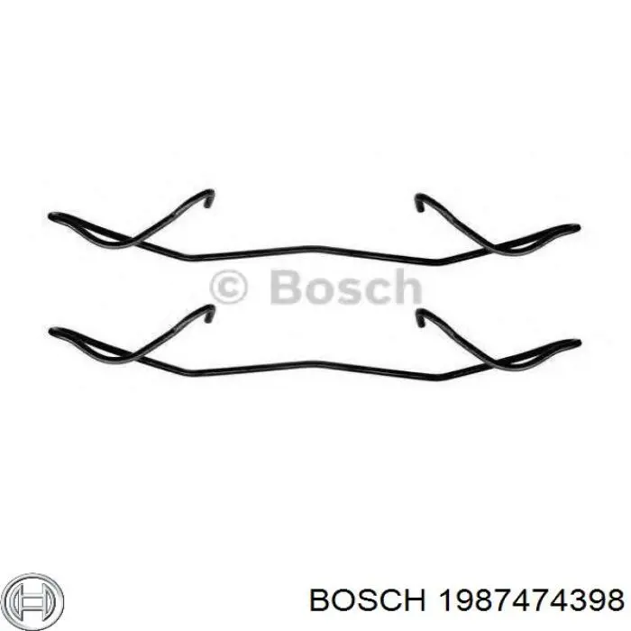 1987474398 Bosch juego de reparación, pinza de freno delantero