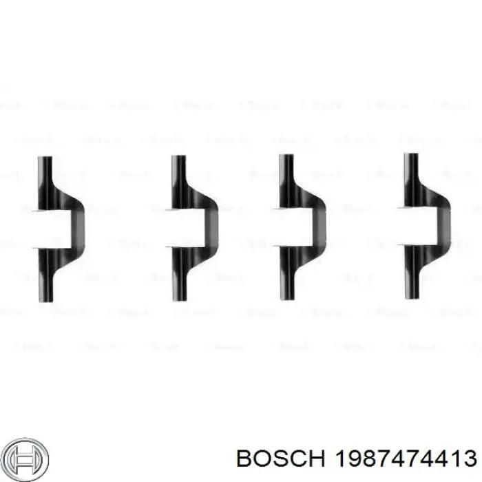 1987474413 Bosch pastillas de freno delanteras