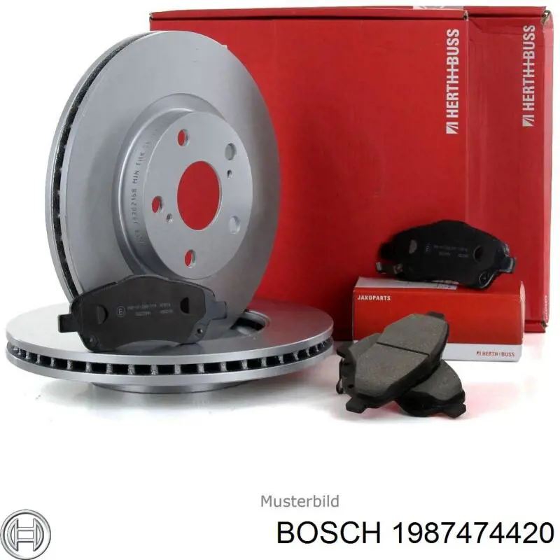 1987474420 Bosch conjunto de muelles almohadilla discos delanteros