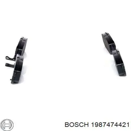 1987474421 Bosch conjunto de muelles almohadilla discos traseros