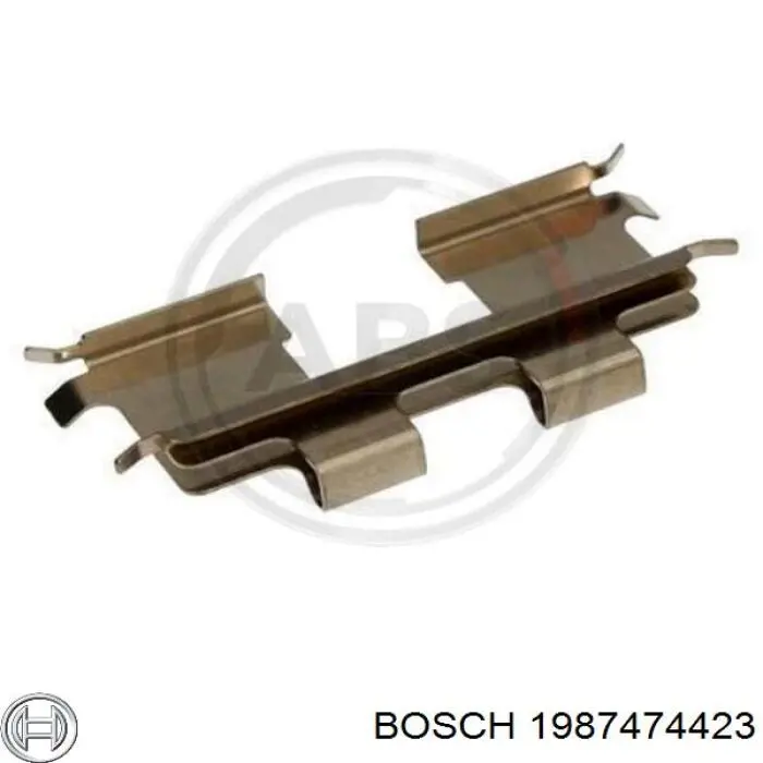 1987474423 Bosch pastillas de freno traseras