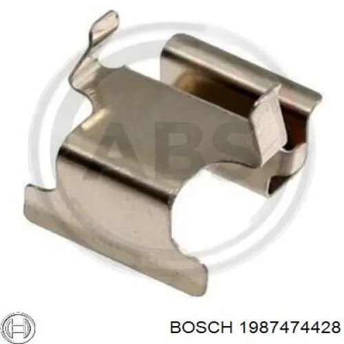 1987474428 Bosch conjunto de muelles almohadilla discos traseros