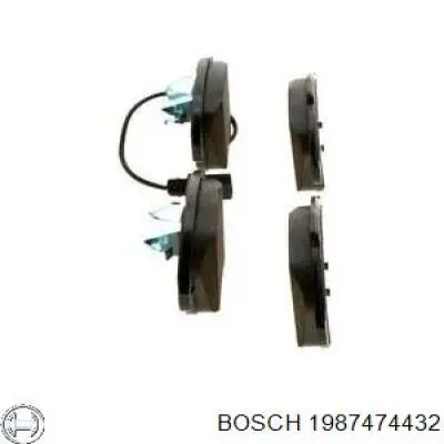 1987474432 Bosch conjunto de muelles almohadilla discos delanteros