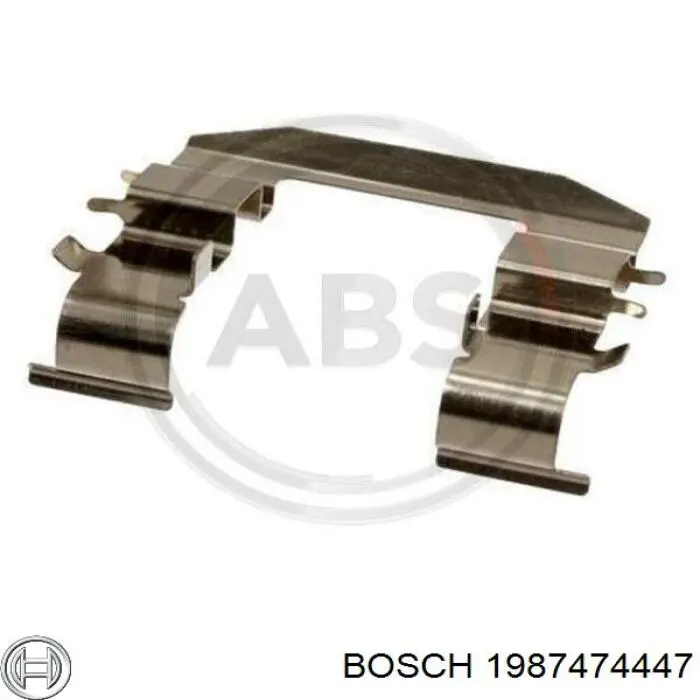 1987474447 Bosch conjunto de muelles almohadilla discos delanteros