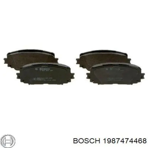 1987474468 Bosch conjunto de muelles almohadilla discos delanteros