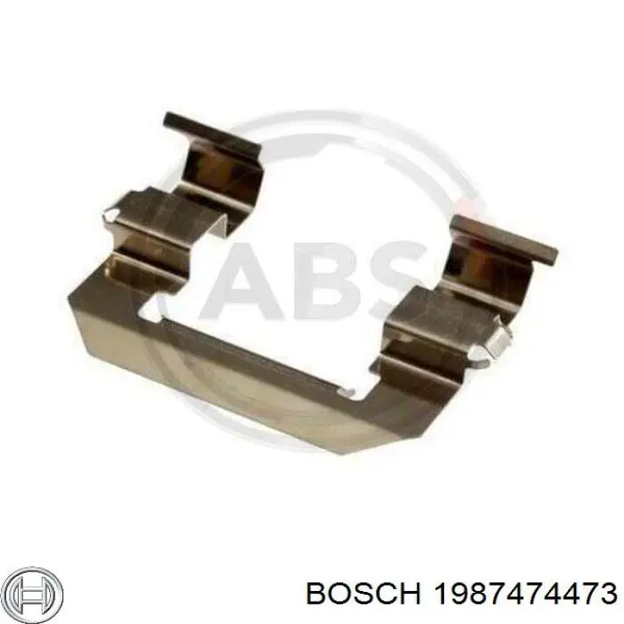 1987474473 Bosch lamina antiruido pastilla de freno delantera