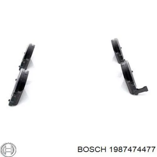 1987474477 Bosch conjunto de muelles almohadilla discos delanteros