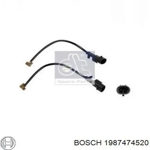 1987474520 Bosch contacto de aviso, desgaste de los frenos