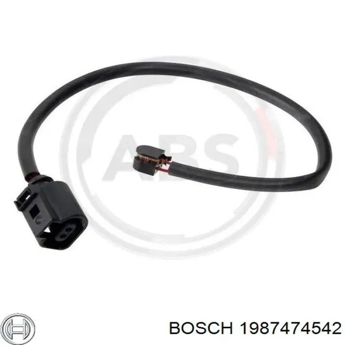1987474542 Bosch contacto de aviso, desgaste de los frenos