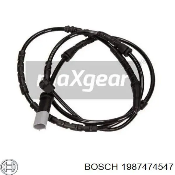 Sensor de desgaste de pastillas de freno trasero 1987474547 Bosch
