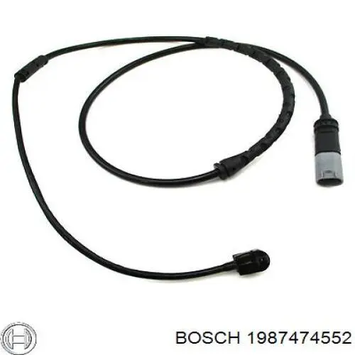 1987474552 Bosch contacto de aviso, desgaste de los frenos, trasero