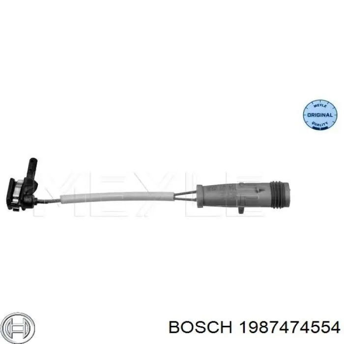 1987474554 Bosch contacto de aviso, desgaste de los frenos