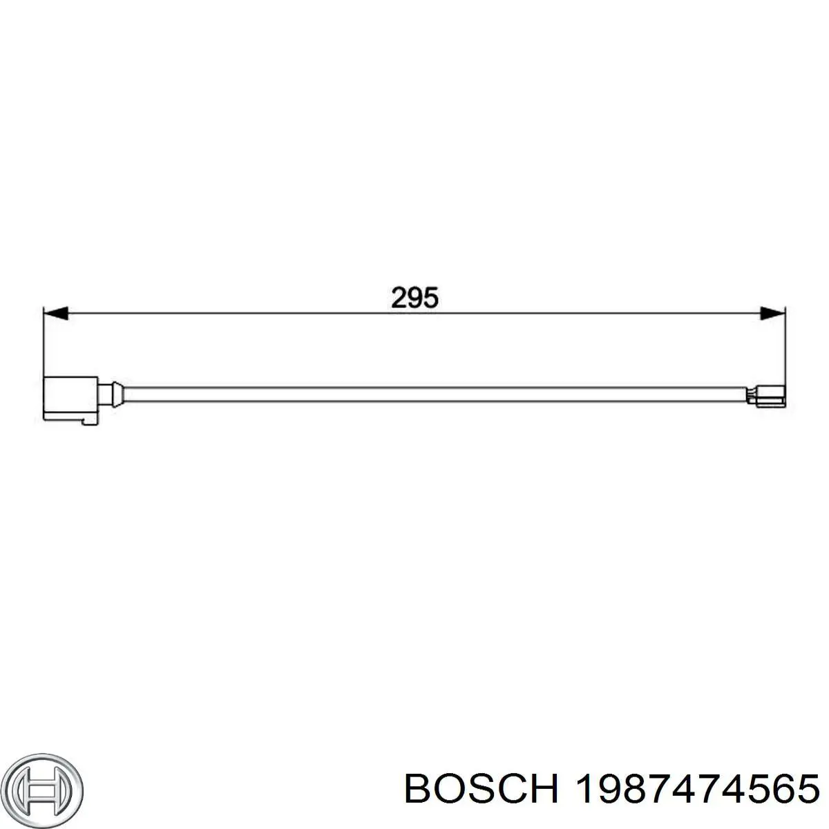 1987474565 Bosch contacto de aviso, desgaste de los frenos