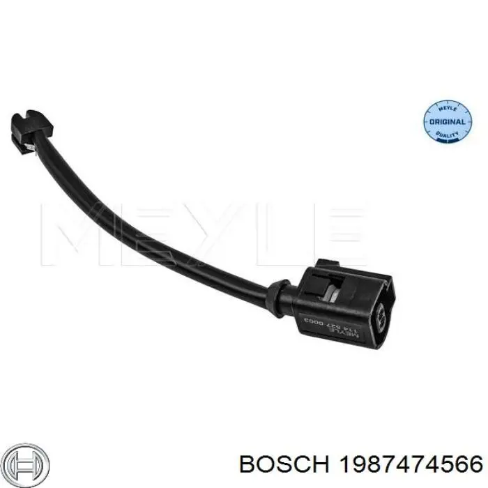 Comprar 1987474566 Bosch Sensor de desgaste de pastillas de freno trasero