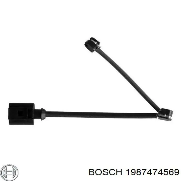 1987474569 Bosch contacto de aviso, desgaste de los frenos, trasero