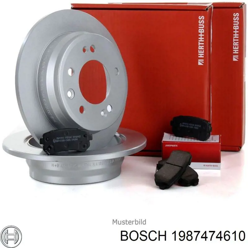1987474610 Bosch conjunto de muelles almohadilla discos traseros