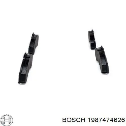 1987474626 Bosch conjunto de muelles almohadilla discos traseros
