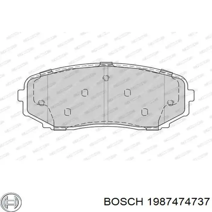 Comprar 1987474737 Bosch Juego de resortes de sujeción de pastillas de freno delanteras