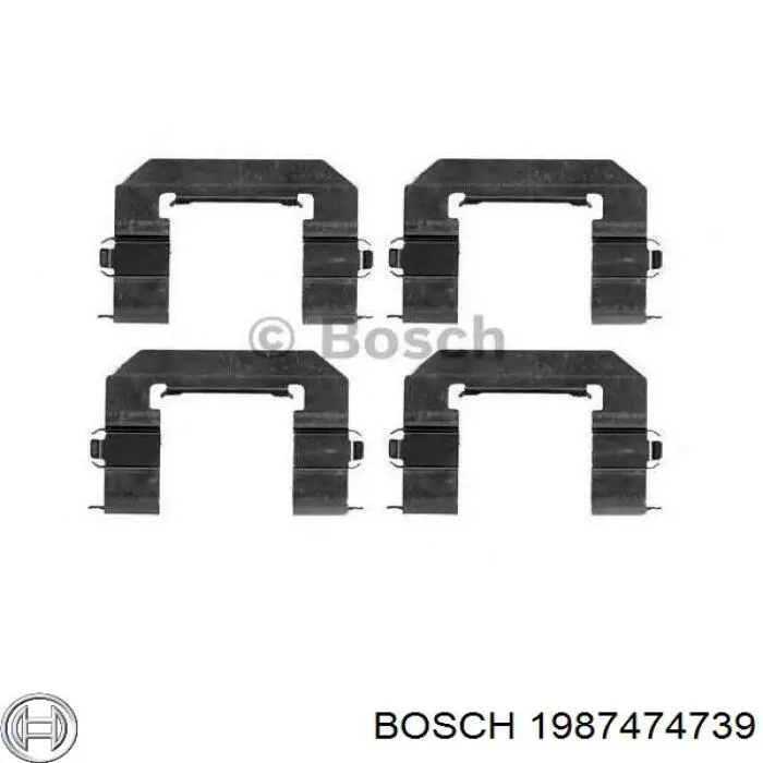 Chapa antirruido de fijación de la pastilla de freno delantera Bosch 1987474739 precio, desde 32,93 EUR