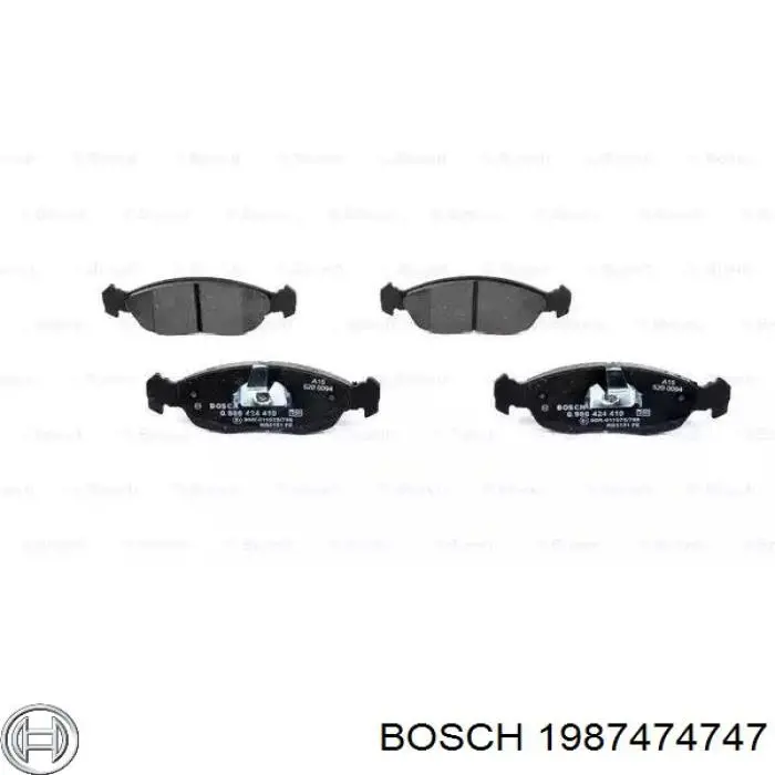 Comprar 1987474747 Bosch Juego de resortes de sujeción de pastillas de freno traseras
