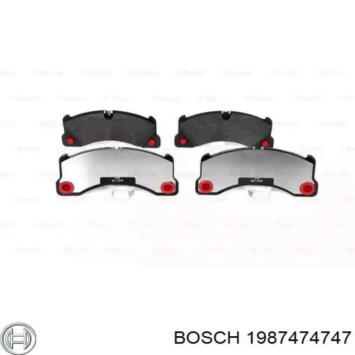 Juego de resortes de sujeción de pastillas de freno traseras 1987474747 Bosch