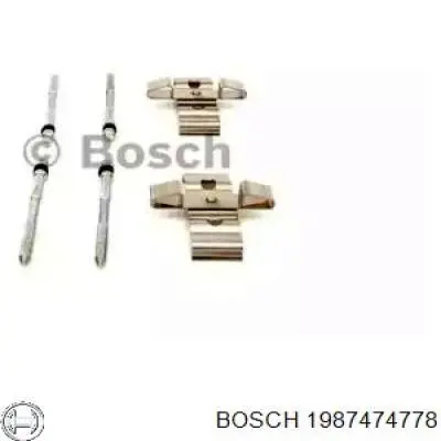 1987474778 Bosch conjunto de muelles almohadilla discos delanteros