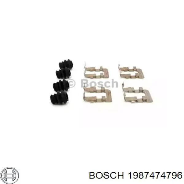 1 987 474 796 Bosch juego de reparación, pastillas de frenos