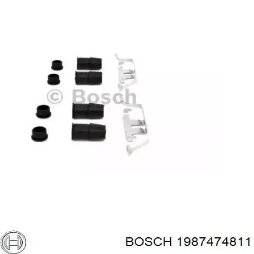 1987474811 Bosch conjunto de muelles almohadilla discos delanteros