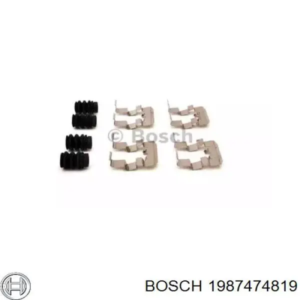 1987474819 Bosch juego de reparación, pastillas de frenos