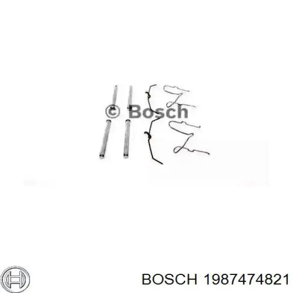 1 987 474 821 Bosch juego de reparación, pastillas de frenos