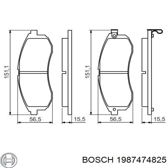 Comprar MR977366 Mitsubishi Juego de resortes de sujeción de pastillas de freno delanteras