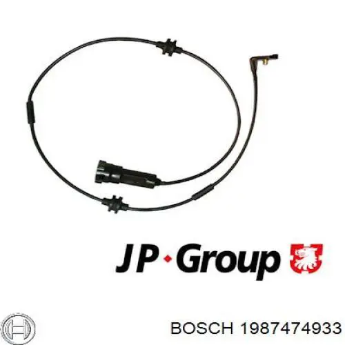 1987474933 Bosch contacto de aviso, desgaste de los frenos