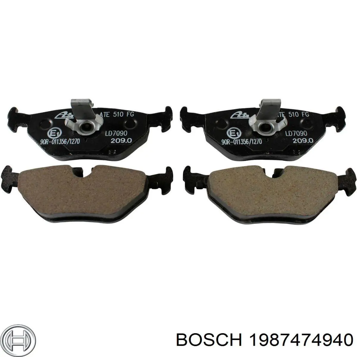 Sensor de desgaste de pastillas de freno trasero 1987474940 Bosch