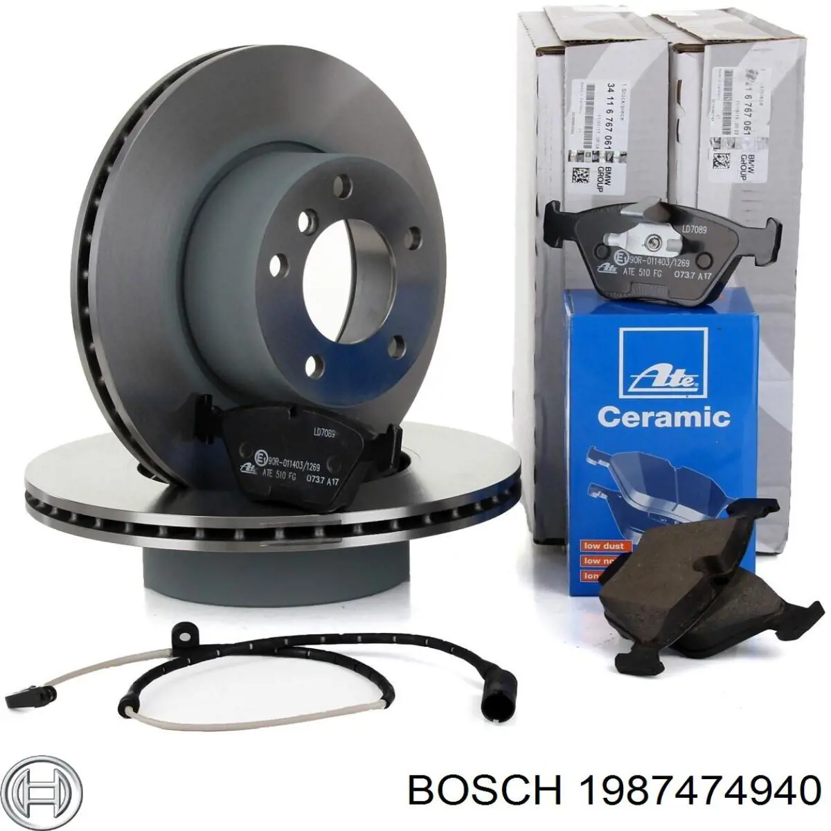 Sensor de desgaste de pastillas de freno trasero Bosch 1987474940 precio, desde 5,75 EUR