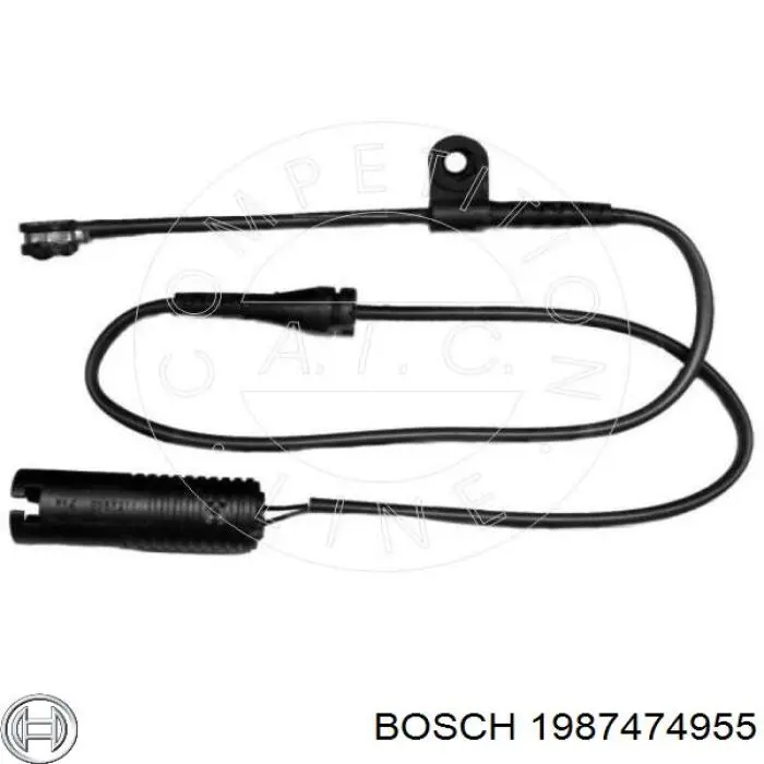 1987474955 Bosch contacto de aviso, desgaste de los frenos, trasero