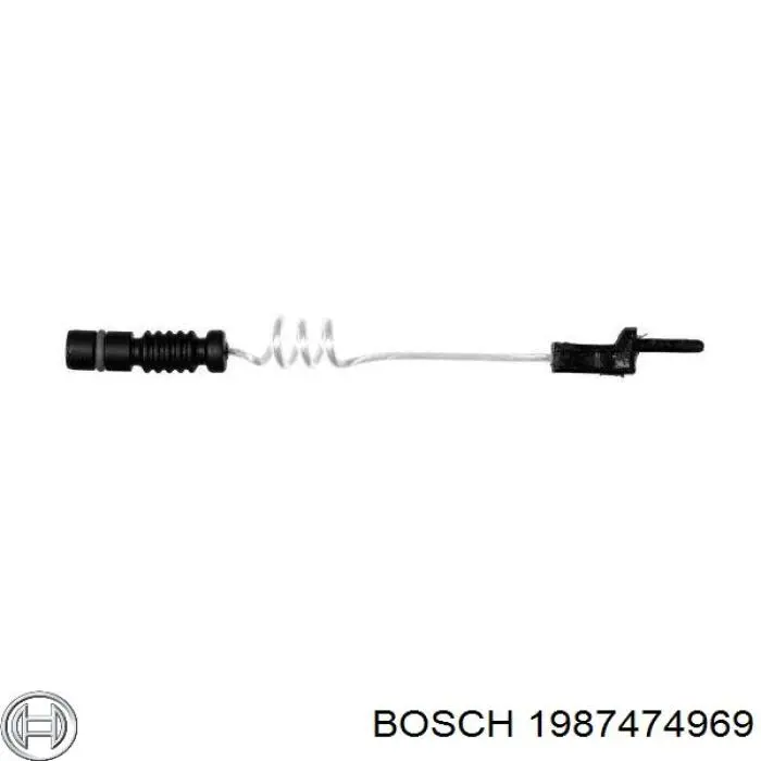 Sensor de desgaste de las pastillas de freno delanteras Bosch 1987474969