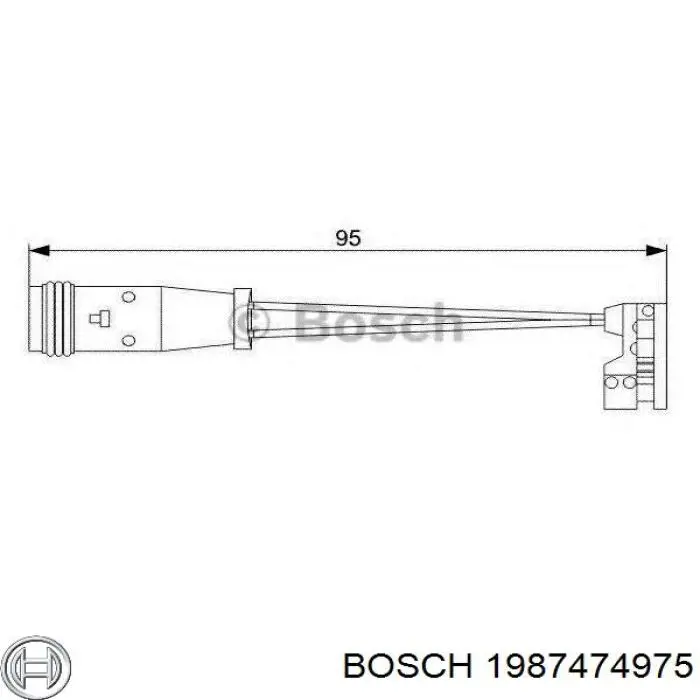 Sensor de desgaste de las pastillas de freno delanteras Road House 001008