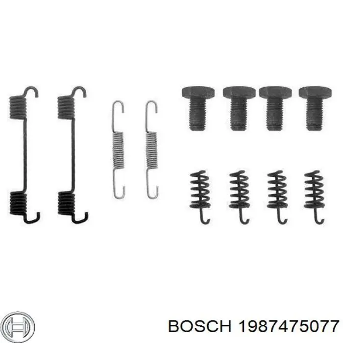 1987475077 Bosch kit reparación, palanca freno detención (pinza freno)