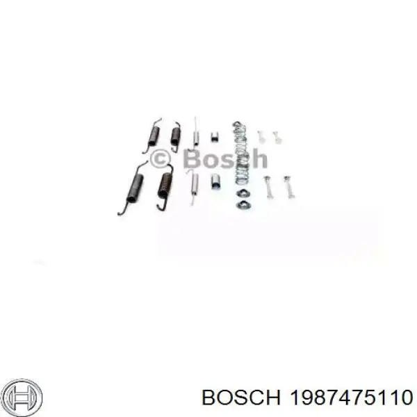 Comprar 1987475110 Bosch Kit de montaje de zapatas de freno traseras