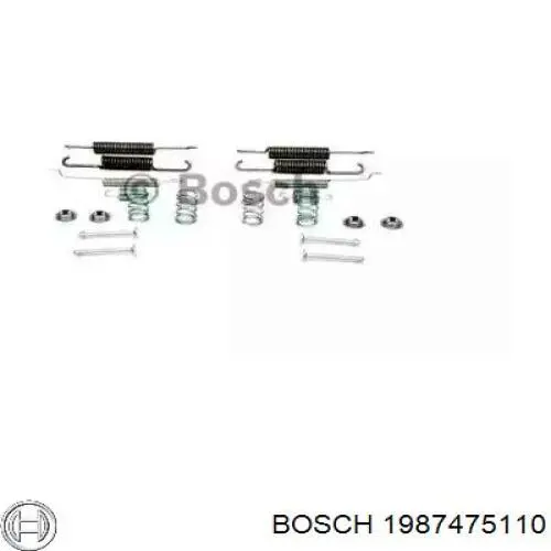 Kit de montaje de zapatas de freno traseras 1987475110 Bosch