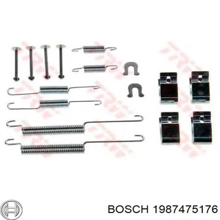 1987475176 Bosch juego de reparación, pastillas de frenos
