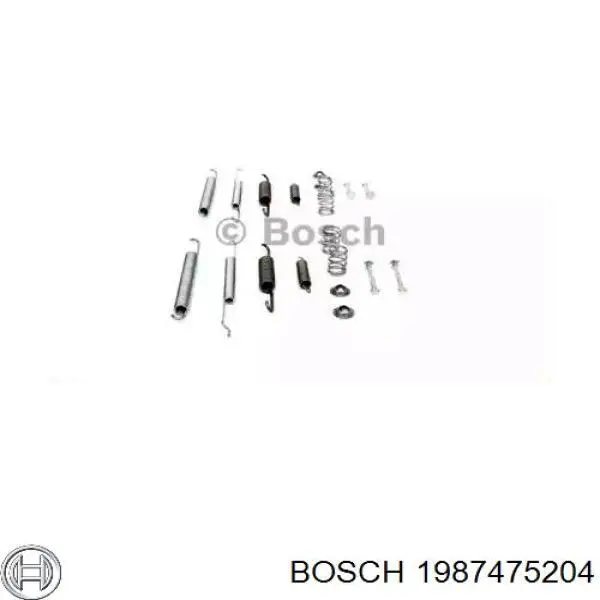Comprar 1987475204 Bosch Kit de montaje de zapatas de freno traseras