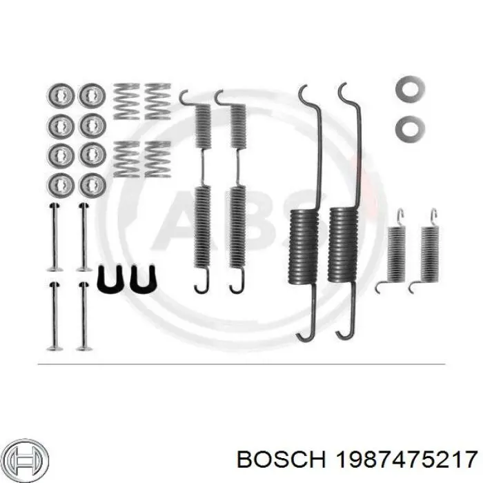 1987475217 Bosch juego de reparación, pastillas de frenos