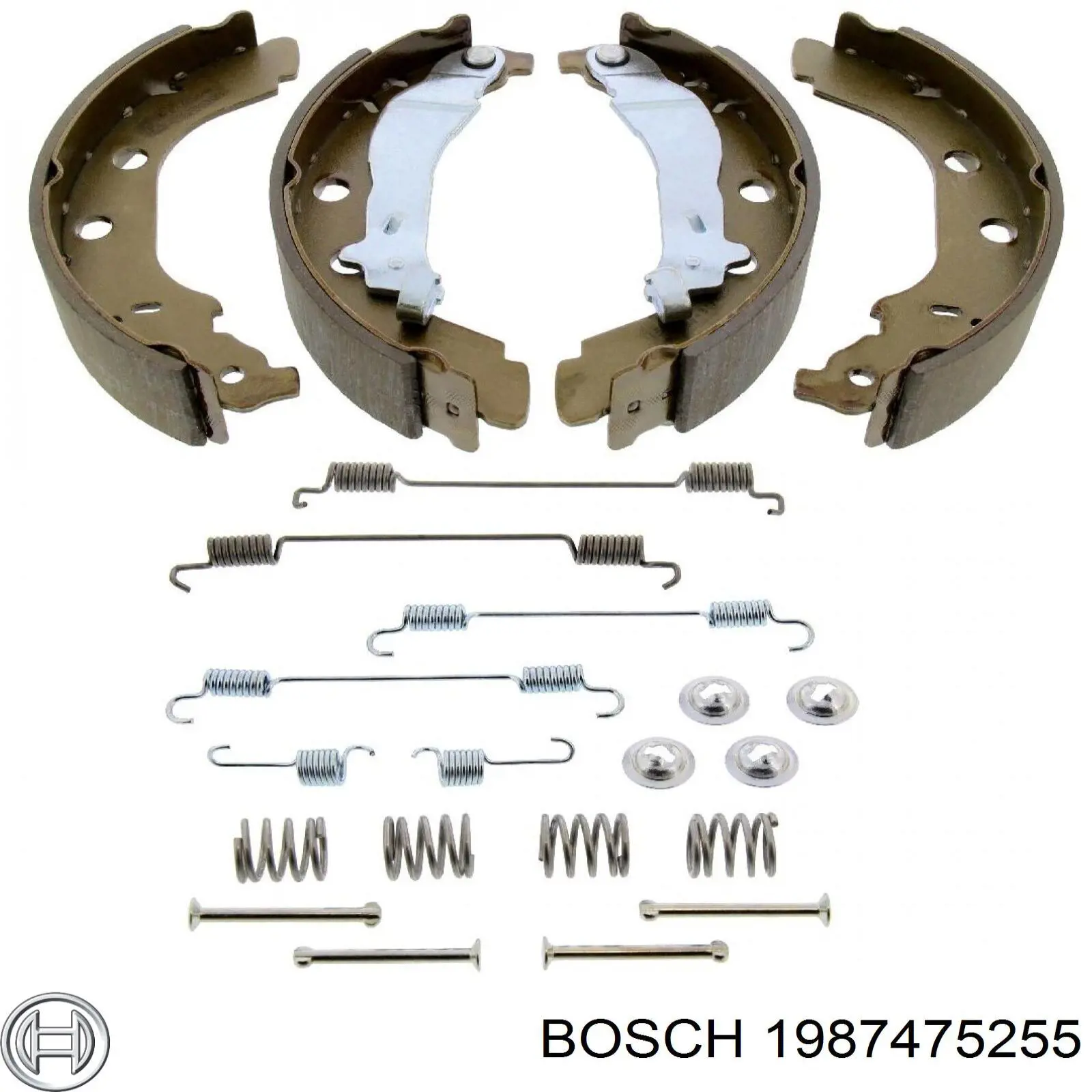 Kit de montaje de zapatas de freno traseras 1987475255 Bosch